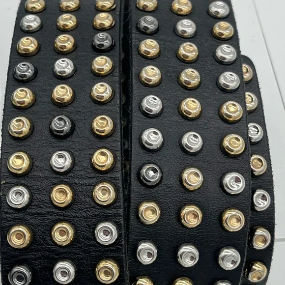 CAbi Studded Black Leather Belt - Picture 4 of 8